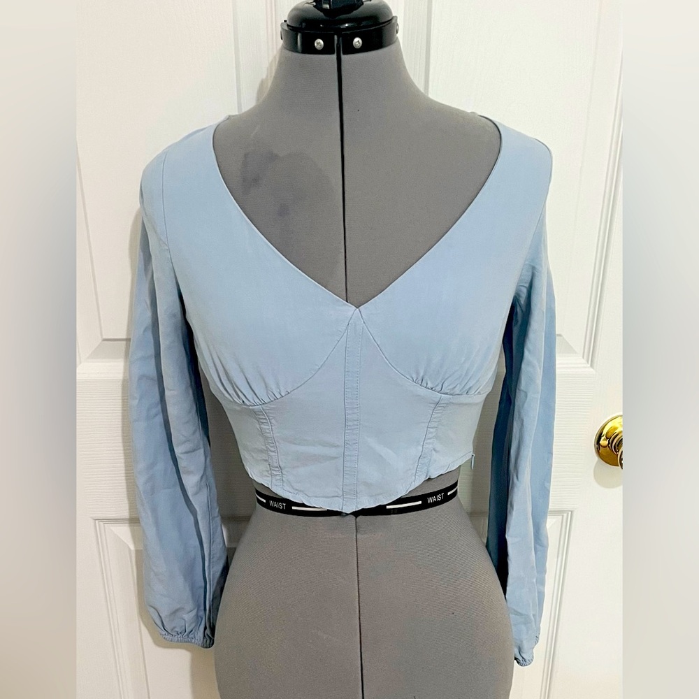 Kendall and Kylie Blue Crop Top XS